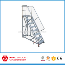 Escadas de plataforma de alumínio, escadas de alumínio móveis, escada de plataforma móvel